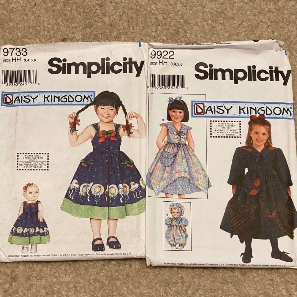 Simplicity Daisy Kingdom Sz HH Patterns